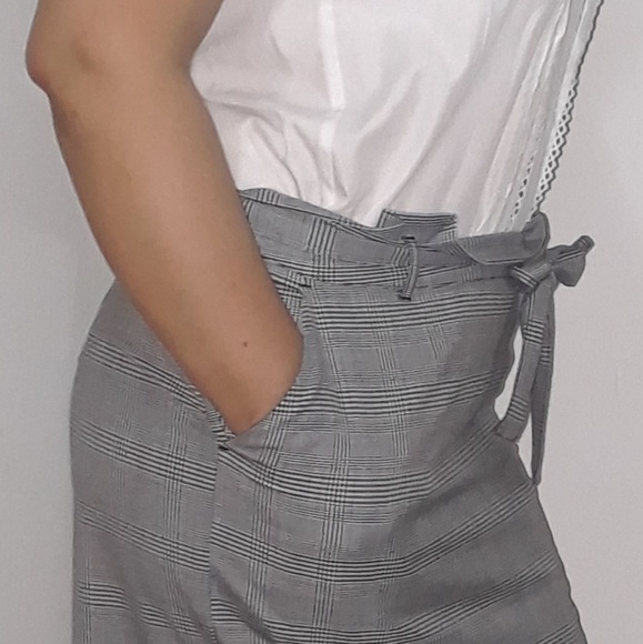 Machine Washable Tie Waist Plaid Pencil Skirt - Picture 3 of 8